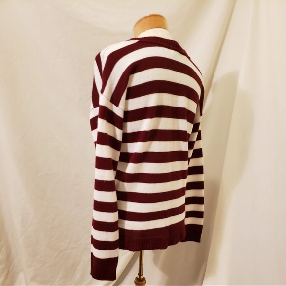 Kirra , Maroon Striped Sweater - Picture 3 of 5